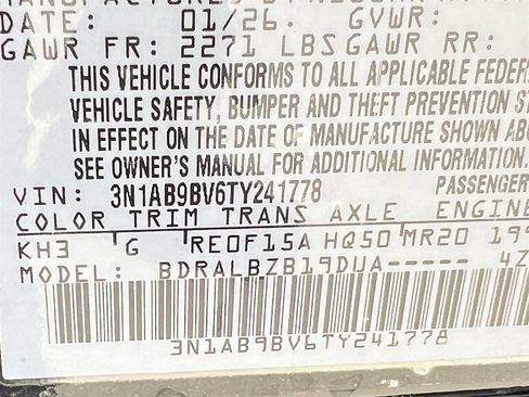 New 2026 Nissan Sentra S image 16