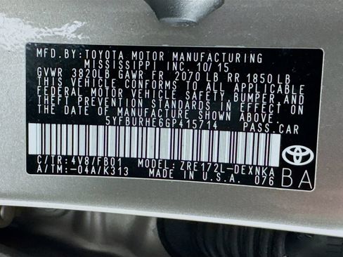 Used 2016 Toyota Corolla LE FWD image 24