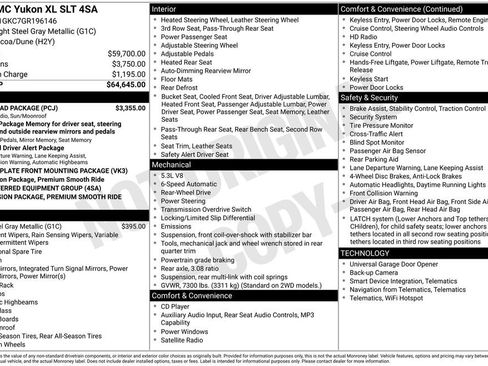 Used 2016 GMC Yukon XL SLT w/ Open Road Package image 7