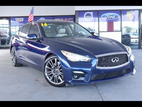 Used 2016 INFINITI Q50 Red Sport 400 RWD image 1