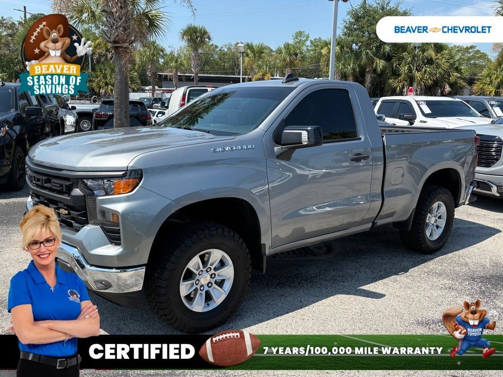 Used 2025 Chevrolet Silverado 1500 W/T w/ WT Safety Package RWD image 1