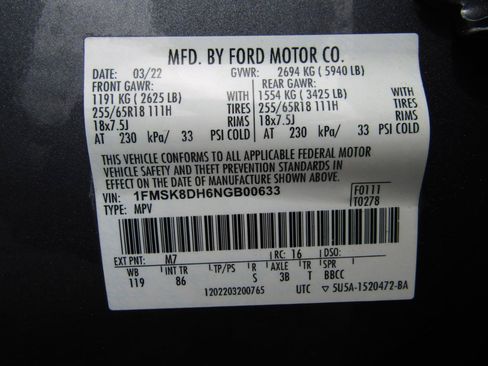 Used 2022 Ford Explorer XLT AWD/4WD image 27