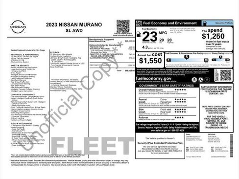 Used 2023 Nissan Murano SL w/ SL Moonroof Package AWD/4WD image 1