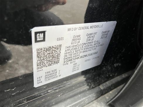 Used 2021 Chevrolet Traverse LT w/ LPO, Cargo Package image 30