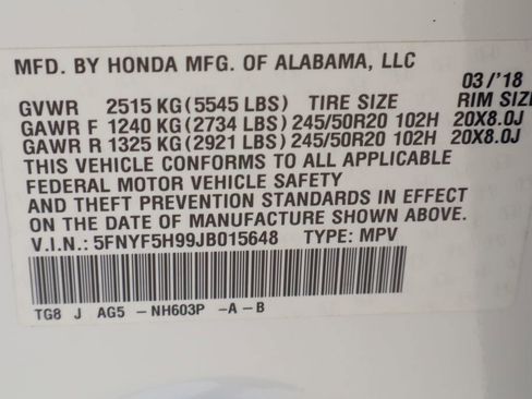 Used 2018 Honda Pilot Touring image 37