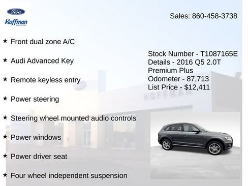 Used 2016 Audi Q5 2.0T Premium Plus AWD/4WD image 20