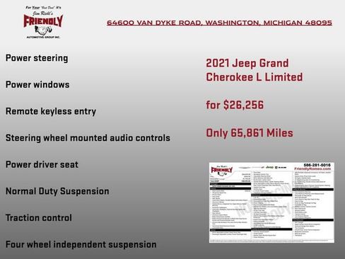 Used 2021 Jeep Grand Cherokee L Limited AWD/4WD image 5