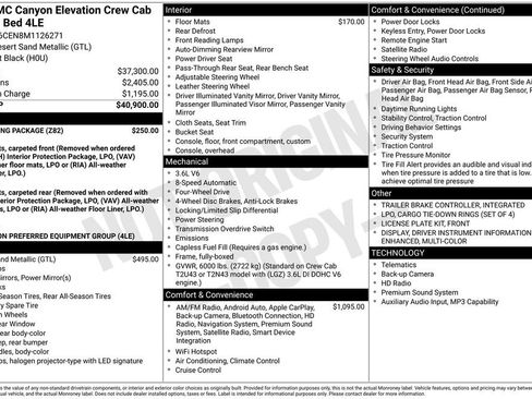 Used 2021 GMC Canyon Elevation w/ Trailering Package image 2