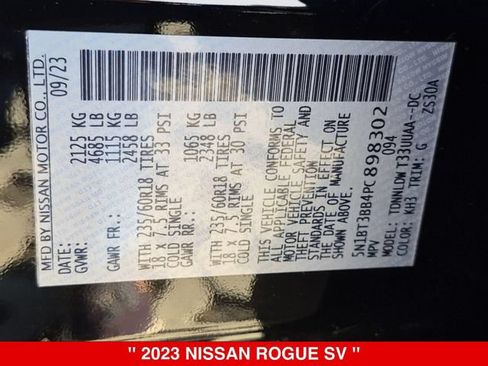 Certified 2023 Nissan Rogue SV w/ SV Premium B Package AWD/4WD image 41