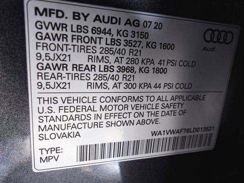 Used 2020 Audi SQ7 Prestige image 15