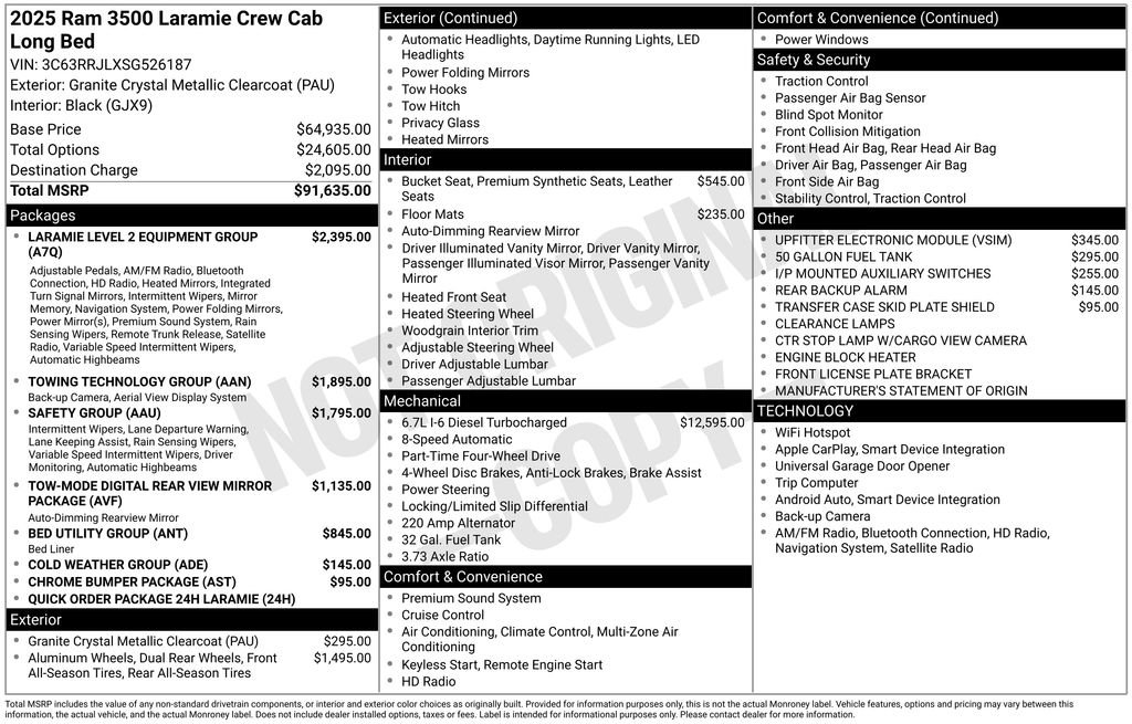 New 2025 RAM 3500 Laramie AWD/4WD image 7