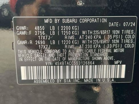 Used 2025 Subaru Outback Premium w/ Popular Package #1A image 11