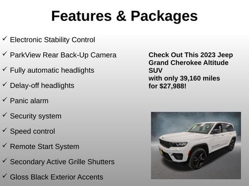 Used 2023 Jeep Grand Cherokee Altitude AWD/4WD image 21