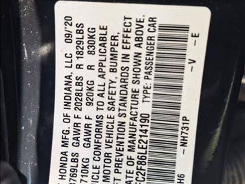 Used 2020 Honda Civic Sport image 24