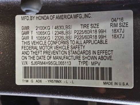 Used 2016 Honda CR-V Touring image 39