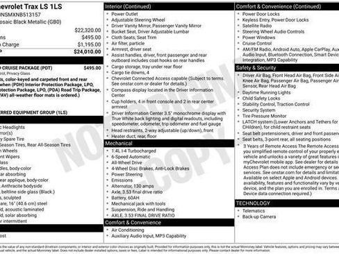 Used 2022 Chevrolet Trax LS w/ Tint and Cruise Package AWD/4WD image 1
