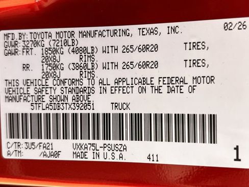 New 2026 Toyota Tundra SR5 image 27