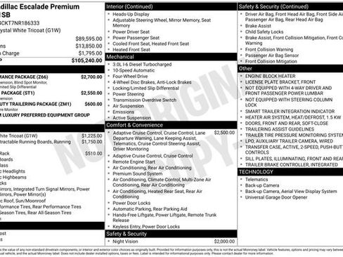Used 2022 Cadillac Escalade Premium Luxury w/ Performance Package AWD/4WD image 20