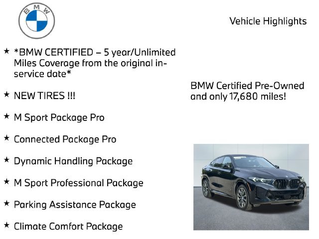 Used 2025 BMW X6 M60i w/ Dynamic Handling Package AWD/4WD image 11