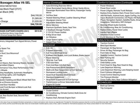 Used 2021 Volkswagen Atlas SEL image 3