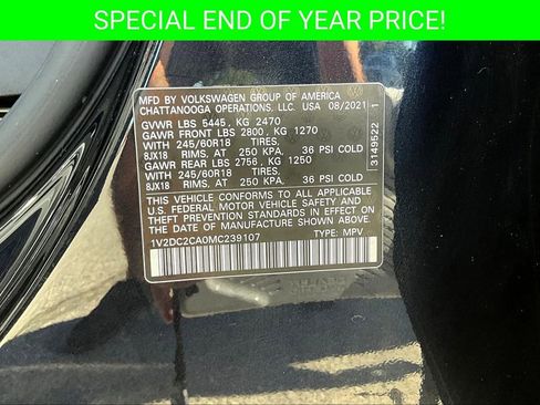 Used 2021 Volkswagen Atlas Cross Sport SE image 19