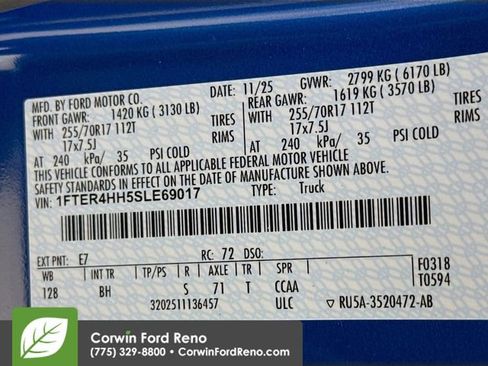 New 2025 Ford Ranger XLT w/ Equipment Group 301A High image 32