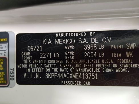 Used 2021 Kia Forte GT w/ GT2 Package FWD image 33