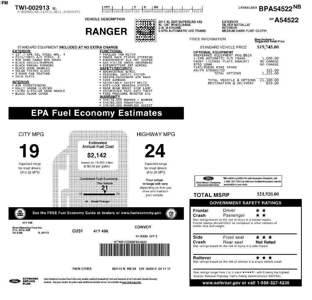 Used 2011 Ford Ranger XL RWD image 11