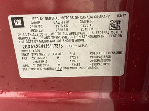 Used 2018 Chevrolet Equinox LT AWD/4WD image 16