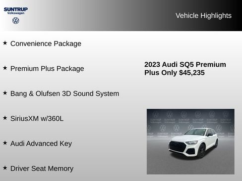 Used 2023 Audi SQ5 Premium Plus w/ Premium Plus Package AWD/4WD image 16
