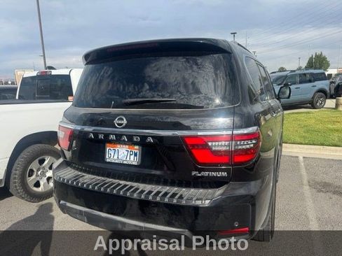 Used 2021 Nissan Armada Platinum w/ Captain's Chairs Package AWD/4WD image 3