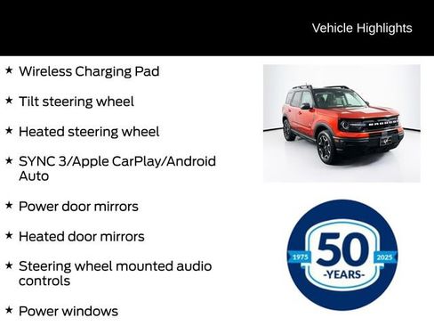 Certified 2023 Ford Bronco Sport Outer Banks w/ Tech Package AWD/4WD image 21
