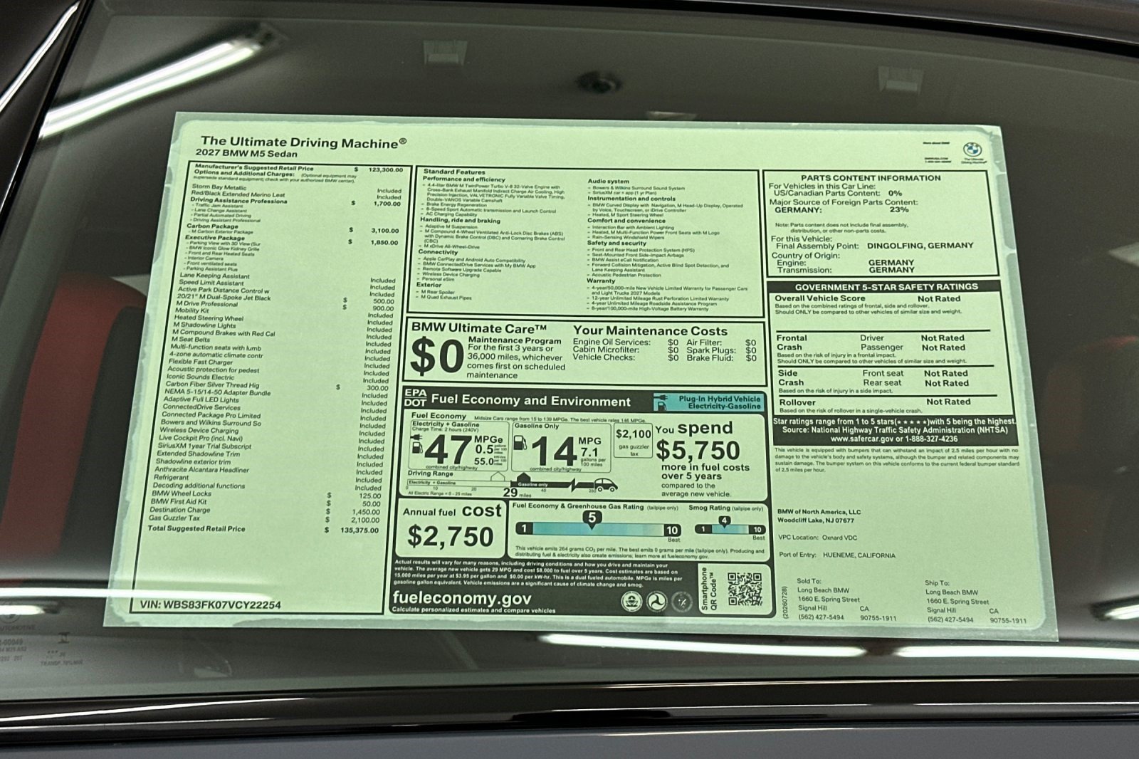 New 2027 BMW M5 w/ Carbon Package AWD/4WD image 28