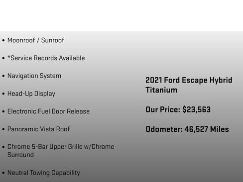 Used 2021 Ford Escape Titanium w/ Titanium Elite Package AWD/4WD image 24