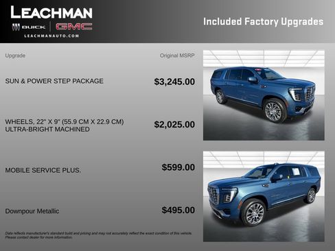 Certified 2025 GMC Yukon XL Denali w/ Sun & Power Step Package image 12