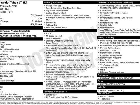 Used 2021 Chevrolet Tahoe LT image 80