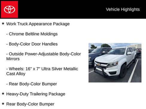 Used 2018 Chevrolet Colorado W/T w/ WT Convenience Package AWD/4WD image 10