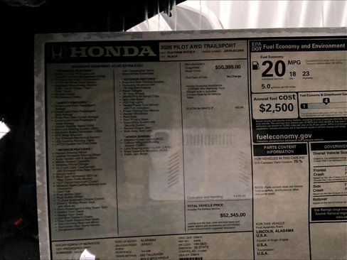 New 2026 Honda Pilot TrailSport image 18