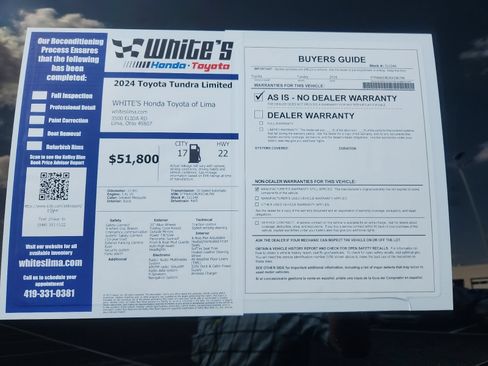 Used 2024 Toyota Tundra Limited w/ TRD Off-Road Package AWD/4WD image 13