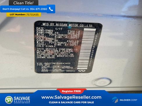 Used 2017 INFINITI QX80 2WD image 17