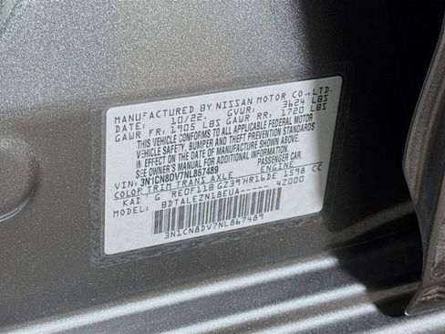 Certified 2022 Nissan Versa S w/ Trunk Package image 30