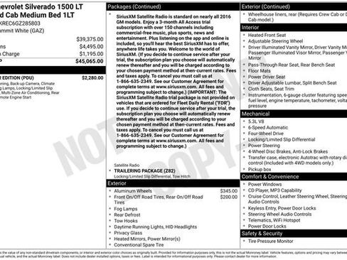 Used 2016 Chevrolet Silverado 1500 LT w/ All Star Edition image 6