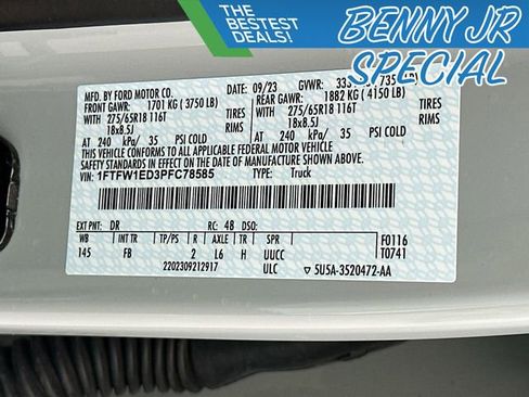 Used 2023 Ford F150 XLT w/ Equipment Group 302A High image 32