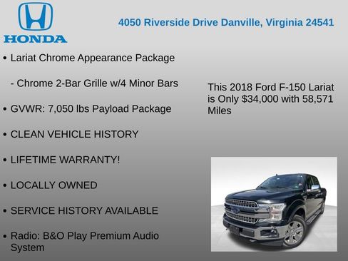 Used 2018 Ford F150 Lariat w/ Equipment Group 502A Luxury AWD/4WD image 26