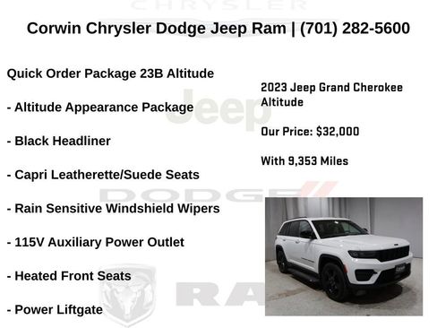 Certified 2023 Jeep Grand Cherokee Altitude image 7