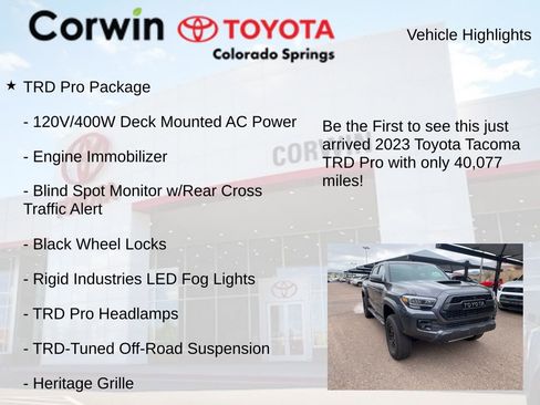 Used 2023 Toyota Tacoma TRD Pro AWD/4WD image 4