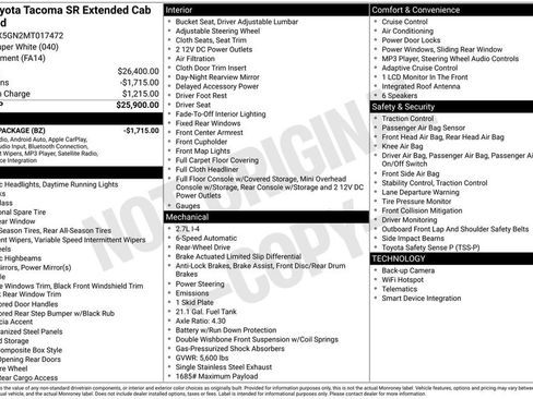 Used 2021 Toyota Tacoma SR image 17