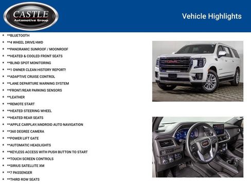 Used 2024 GMC Yukon XL SLT w/ SLT Luxury Package AWD/4WD image 3