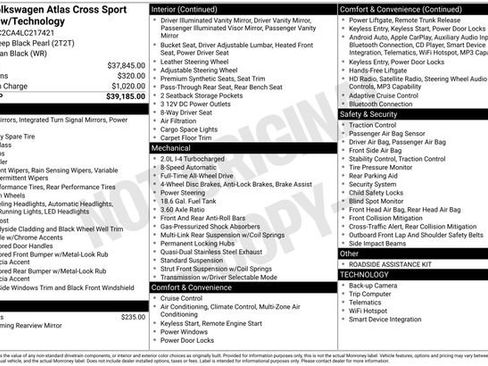 Certified 2020 Volkswagen Atlas Cross Sport SE image 26