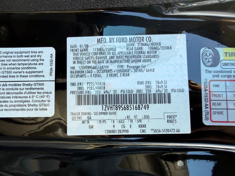 Used 2008 Ford Mustang Shelby GT500 RWD image 31